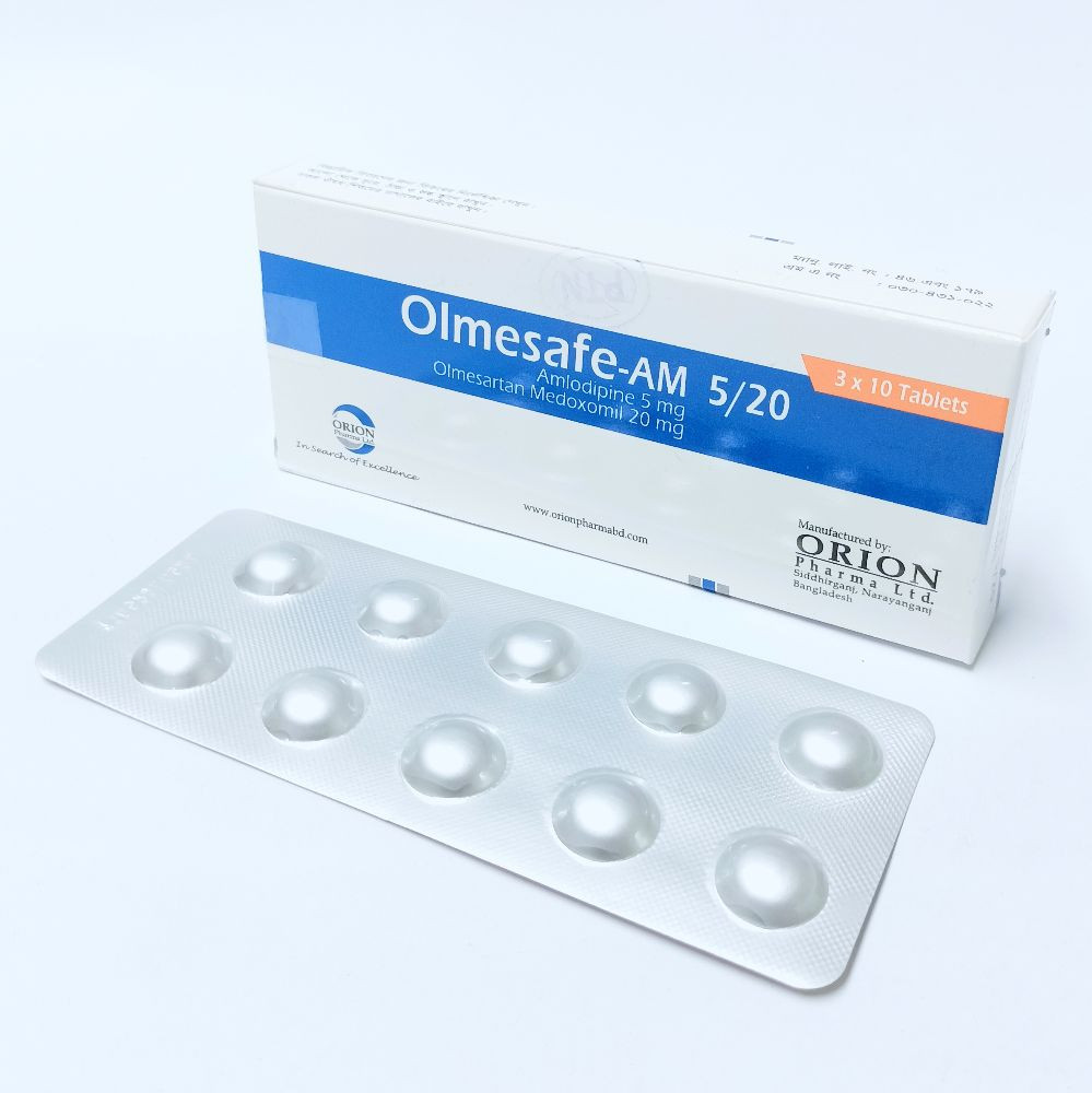 Olmesafe AM 5 mg+20 mg Tablet