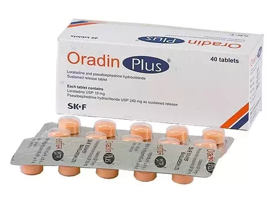 Oradin Plus 10 mg+240 mg Tablet (Extended Release)