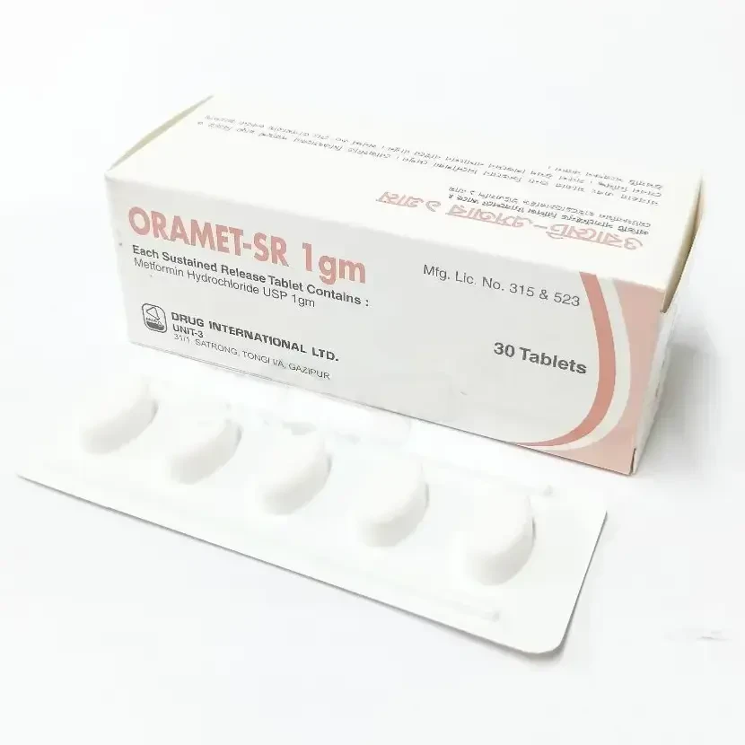 Oramet-SR 1000 mg Tablet (Sustained Release)