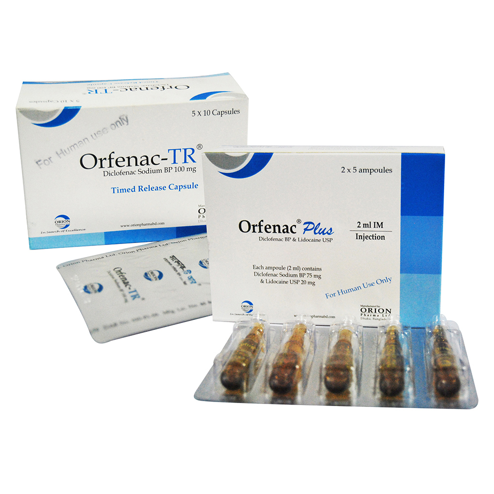 Orfenac Plus (75 mg+20 mg)/2 ml IM Injection