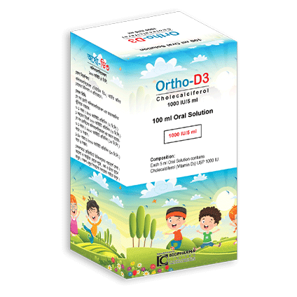 Ortho-D3 1000 IU/5 ml Oral Solution