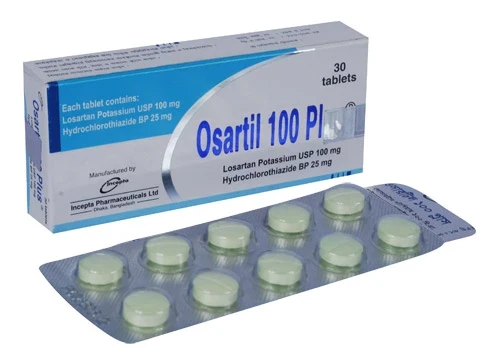 Osartil Plus 100 mg+25 mg Tablet