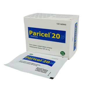 Paricel 20 mg Capsule (Enteric Coated Pellets)