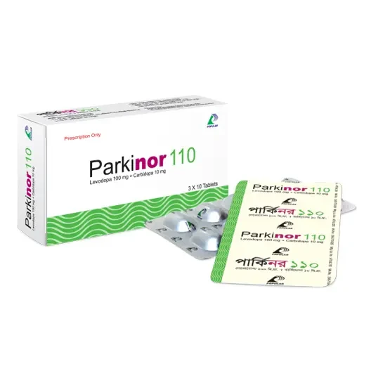 Parkinor 100 mg+10 mg Tablet