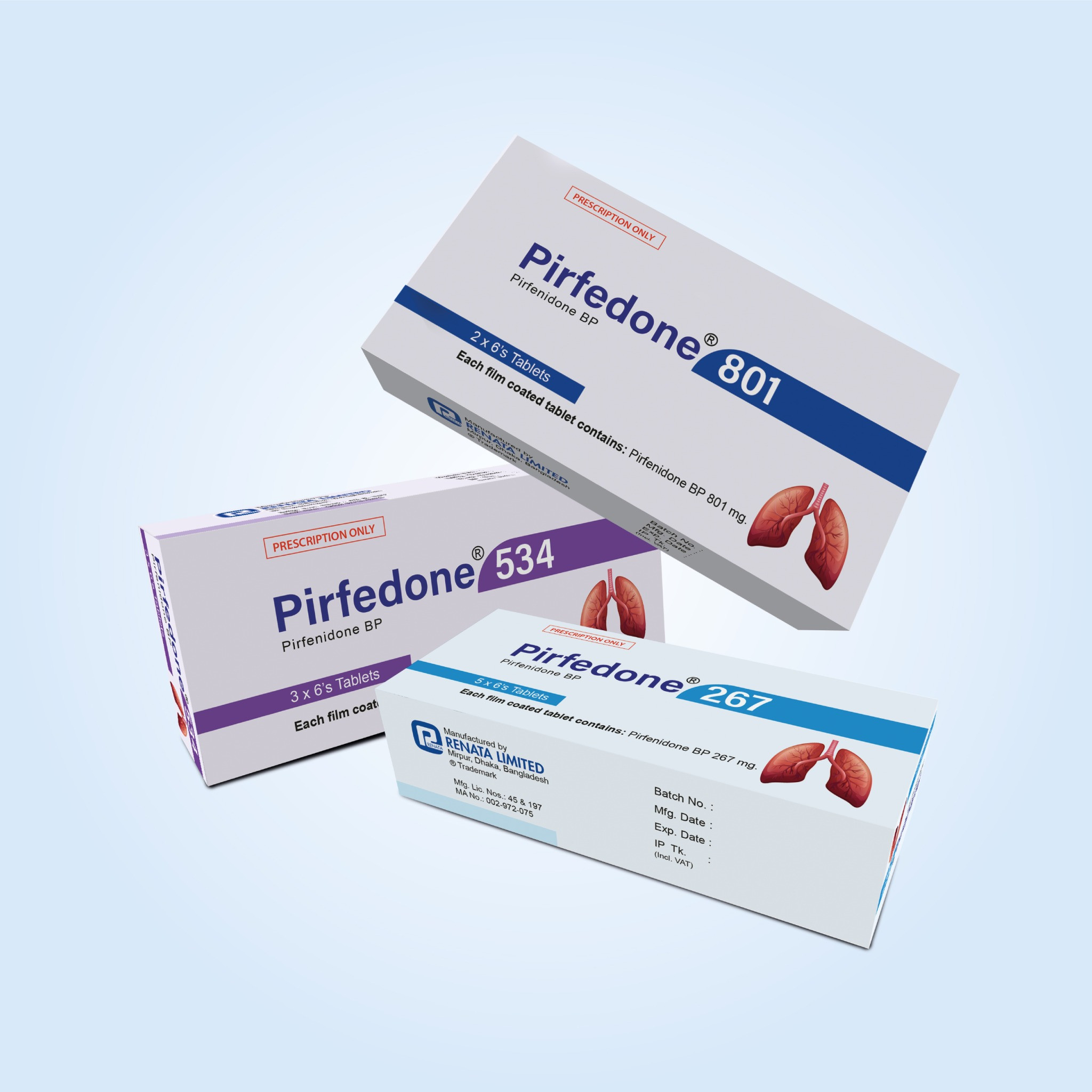 Pirfedone 267 mg Tablet