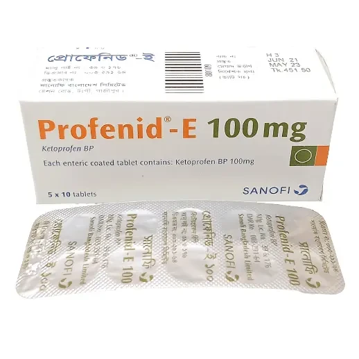 Profenid-E 100 mg Tablet (Enteric Coated)