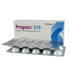 Progesic 375 mg+20 mg Tablet (Delayed Release)