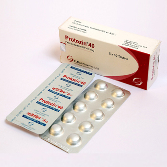 Protozin 40 mg Tablet (Enteric Coated)