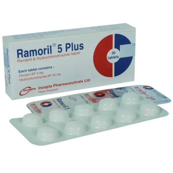 Ramoril Plus 5 mg+25 mg Tablet