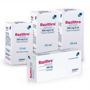 Razithro 200 mg/5 ml Powder for Suspension