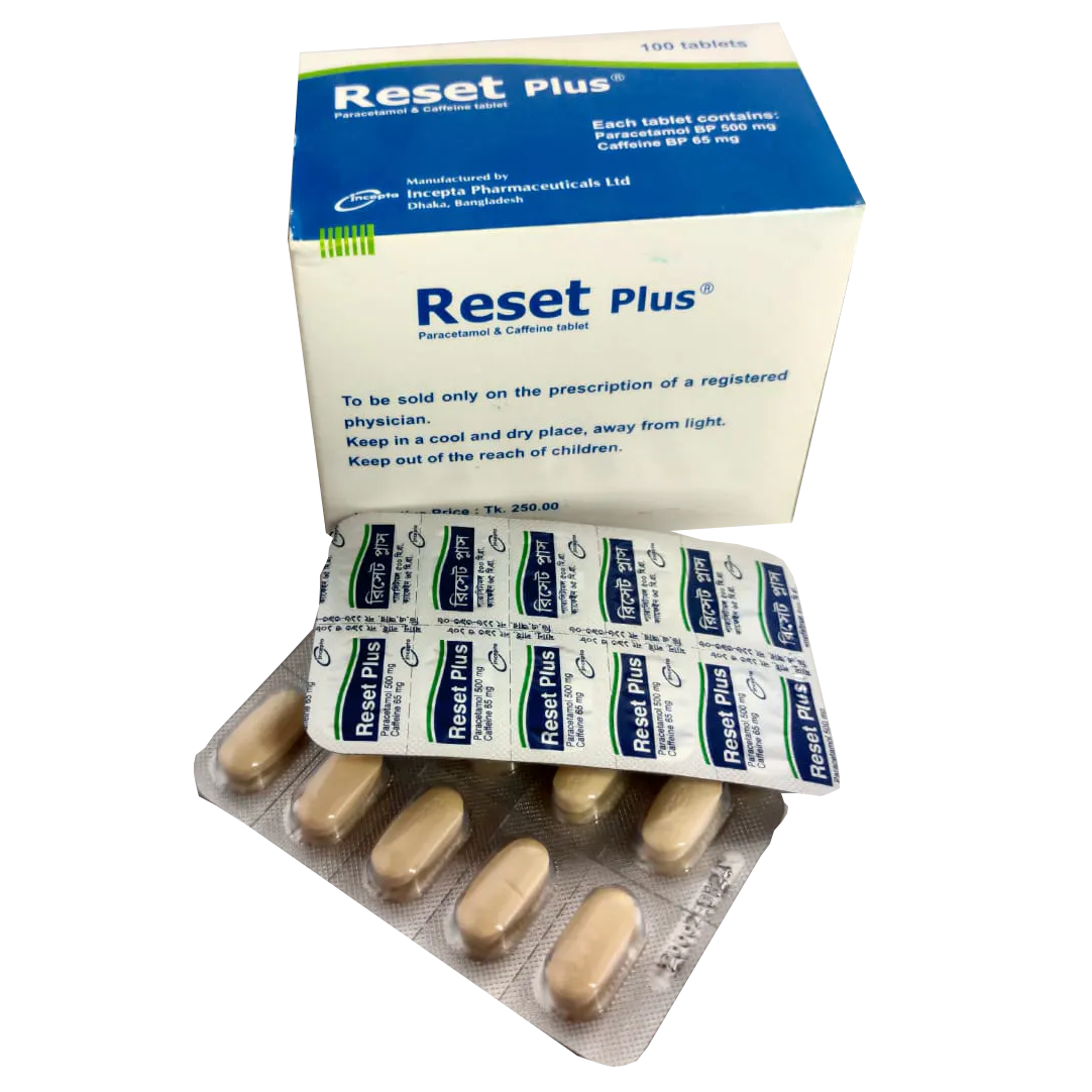 Reset Plus 500 mg+65 mg Tablet