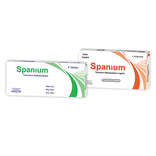 Spanium 5 mg/2 ml IM/IV Injection