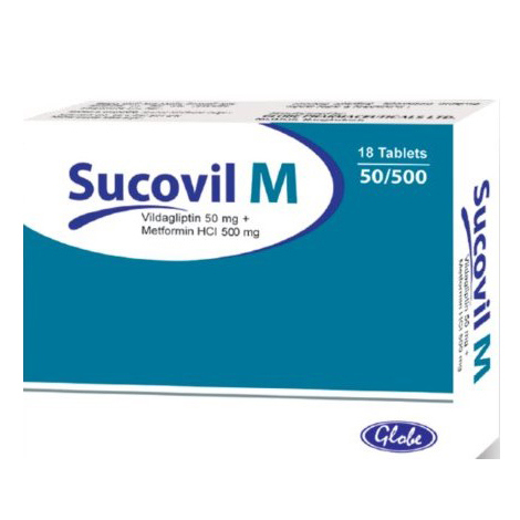 Sucovil-M 50 mg+500 mg Tablet