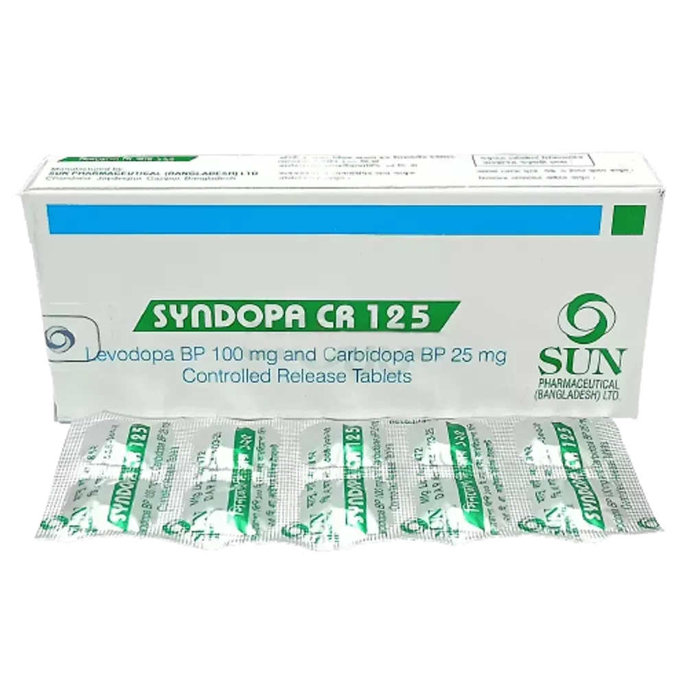 Syndopa CR 100 mg+25 mg Tablet (Controlled Release)