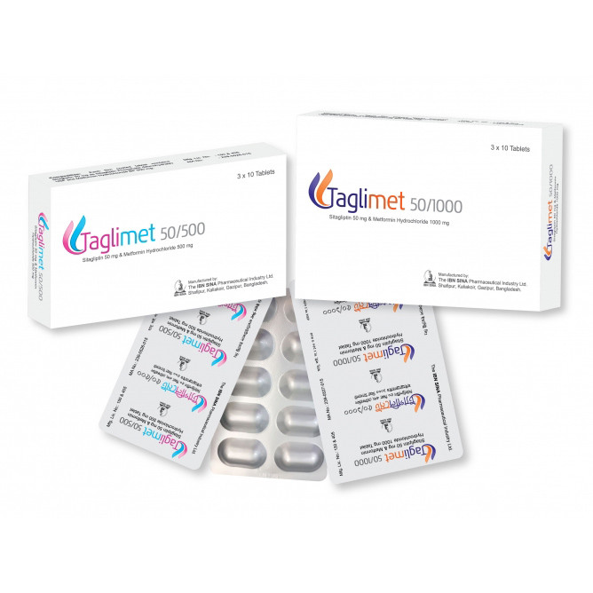 Taglimet 50 mg+1000 mg Tablet