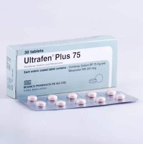 Ultrafen Plus 75 mg+200 mcg Tablet