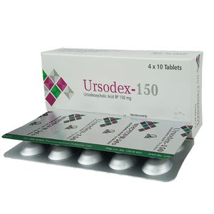 Ursodex 150 mg Tablet