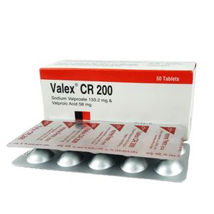 Valex CR 200 mg Tablet (Controlled Release)