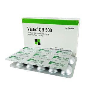 Valex CR 500 mg Tablet (Controlled Release)