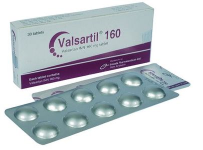 Valsartil 160 mg Tablet