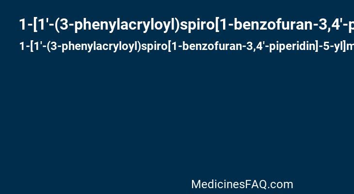 1-[1'-(3-phenylacryloyl)spiro[1-benzofuran-3,4'-piperidin]-5-yl]methanamine