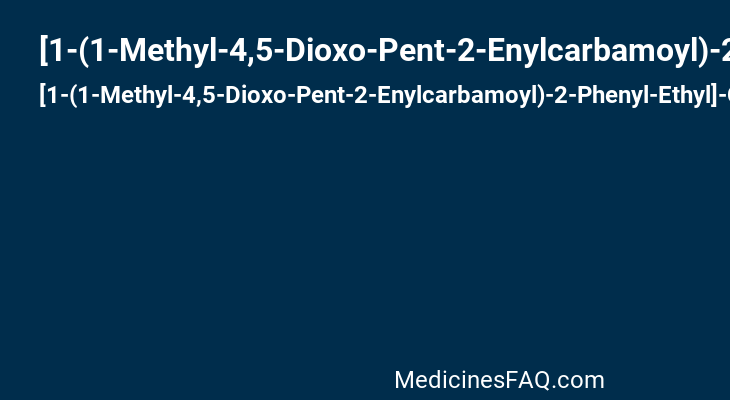 [1-(1-Methyl-4,5-Dioxo-Pent-2-Enylcarbamoyl)-2-Phenyl-Ethyl]-Carbamic Acid Benzyl Ester