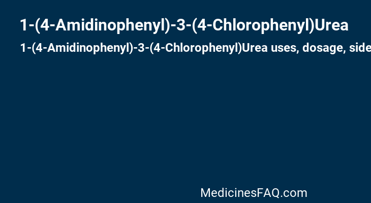 1-(4-Amidinophenyl)-3-(4-Chlorophenyl)Urea