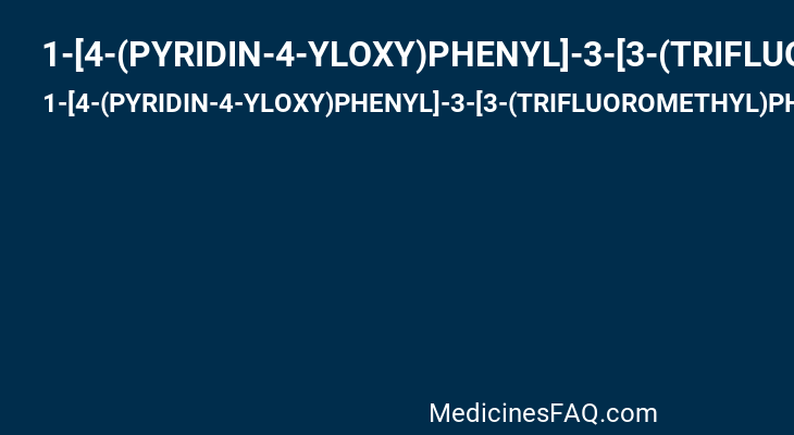 1-[4-(PYRIDIN-4-YLOXY)PHENYL]-3-[3-(TRIFLUOROMETHYL)PHENYL]UREA