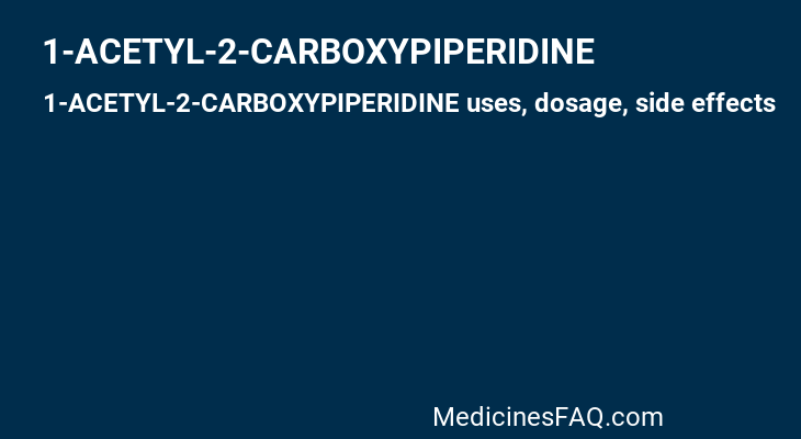 1-ACETYL-2-CARBOXYPIPERIDINE