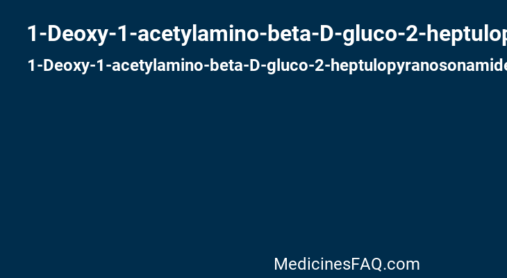 1-Deoxy-1-acetylamino-beta-D-gluco-2-heptulopyranosonamide
