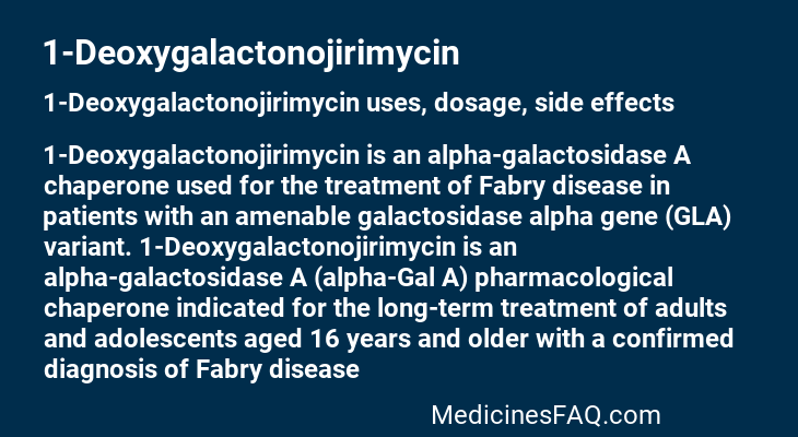 1-Deoxygalactonojirimycin