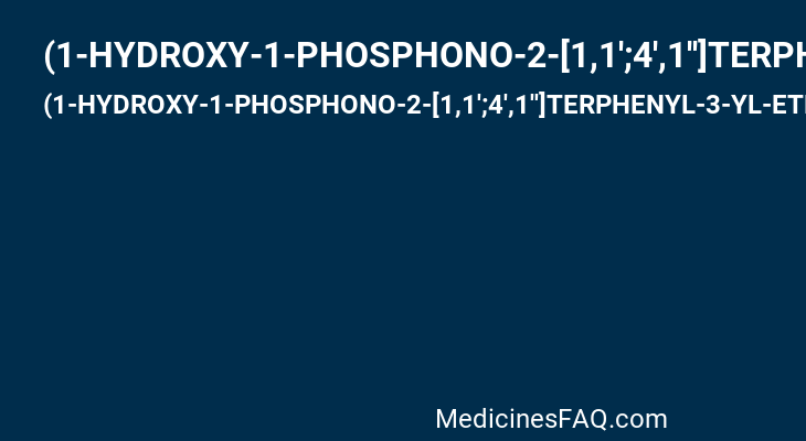 (1-HYDROXY-1-PHOSPHONO-2-[1,1';4',1'']TERPHENYL-3-YL-ETHYL)-PHOSPHONIC ACID