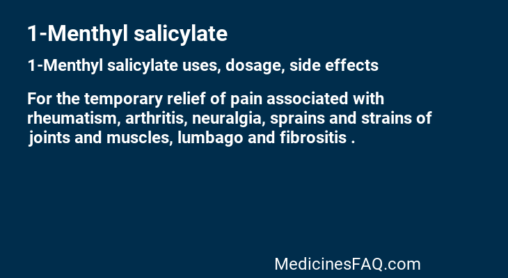 1-Menthyl salicylate