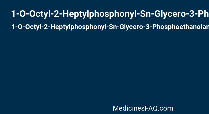1-O-Octyl-2-Heptylphosphonyl-Sn-Glycero-3-Phosphoethanolamine