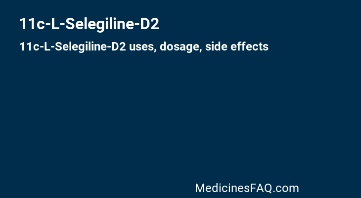 11c-L-Selegiline-D2