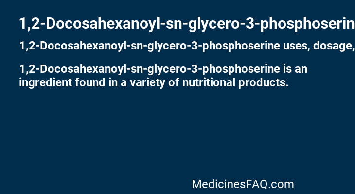 1,2-Docosahexanoyl-sn-glycero-3-phosphoserine