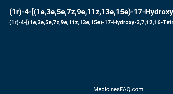 (1r)-4-[(1e,3e,5e,7z,9e,11z,13e,15e)-17-Hydroxy-3,7,12,16-Tetramethylheptadeca-1,3,5,7,9,11,13,15-Octaen-1-Yl]-3,5,5-Trimethylcyclohex-3-En-1-Ol