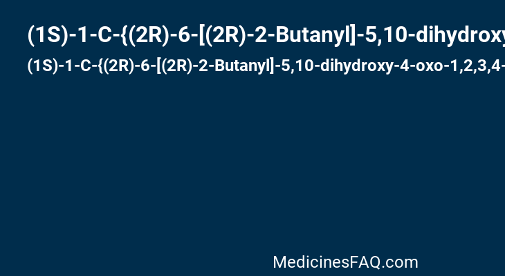 (1S)-1-C-{(2R)-6-[(2R)-2-Butanyl]-5,10-dihydroxy-4-oxo-1,2,3,4-tetrahydro-2-anthracenyl}-5-deoxy-1-O-methyl-D-xylulose