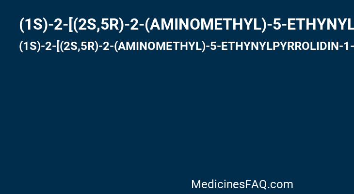 (1S)-2-[(2S,5R)-2-(AMINOMETHYL)-5-ETHYNYLPYRROLIDIN-1-YL]-1-CYCLOPENTYL-2-OXOETHANAMINE