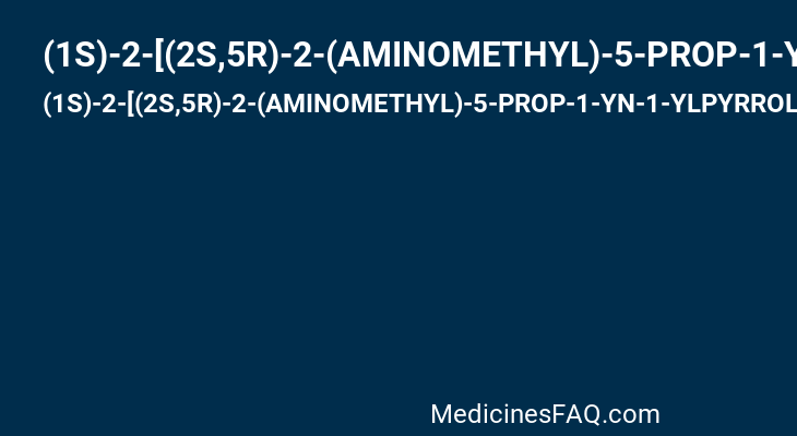(1S)-2-[(2S,5R)-2-(AMINOMETHYL)-5-PROP-1-YN-1-YLPYRROLIDIN-1-YL]-1-CYCLOPENTYL-2-OXOETHANAMINE