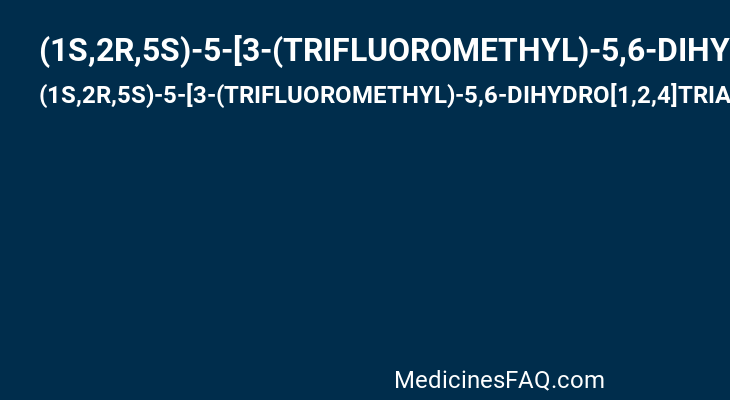(1S,2R,5S)-5-[3-(TRIFLUOROMETHYL)-5,6-DIHYDRO[1,2,4]TRIAZOLO[4,3-A]PYRAZIN-7(8H)-YL]-2-(2,4,5-TRIFLUOROPHENYL)CYCLOHEXANAMINE