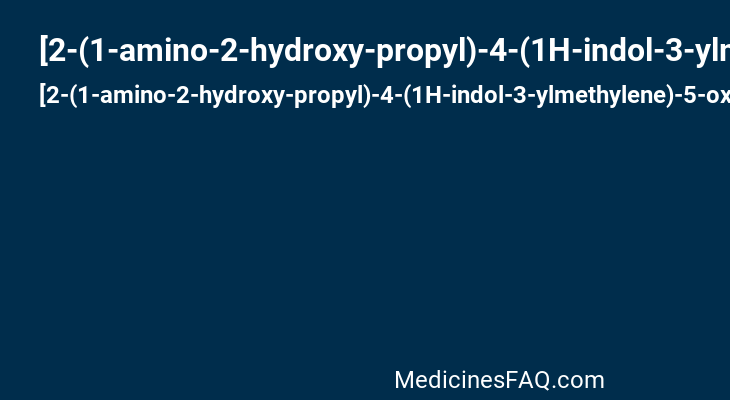 [2-(1-amino-2-hydroxy-propyl)-4-(1H-indol-3-ylmethylene)-5-oxo-4,5-dihydro-imidazol-1-yl]-acetaldehyde
