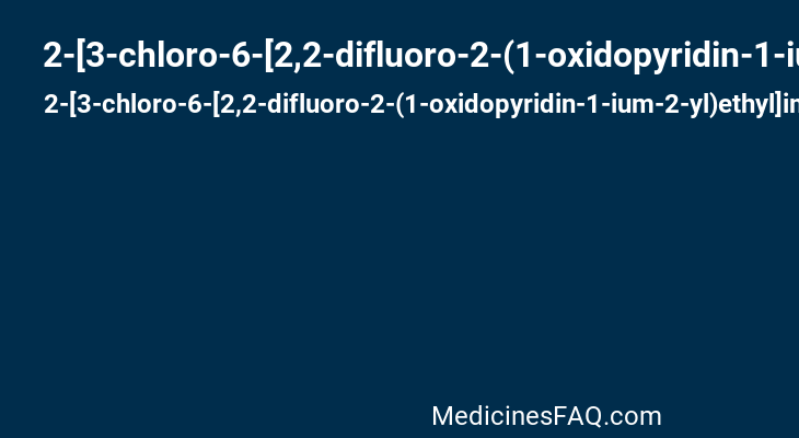2-[3-chloro-6-[2,2-difluoro-2-(1-oxidopyridin-1-ium-2-yl)ethyl]imino-1-hydroxypyridin-2-yl]-N-[(1R)-1-(3-chlorophenyl)ethyl]acetamide