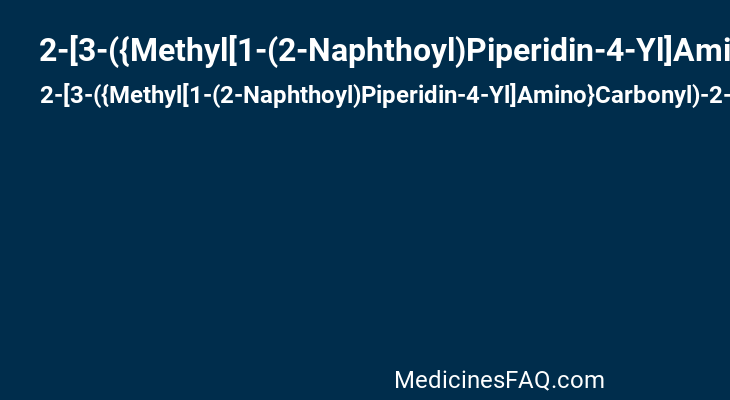 2-[3-({Methyl[1-(2-Naphthoyl)Piperidin-4-Yl]Amino}Carbonyl)-2-Naphthyl]-1-(1-Naphthyl)-2-Oxoethylphosphonic Acid