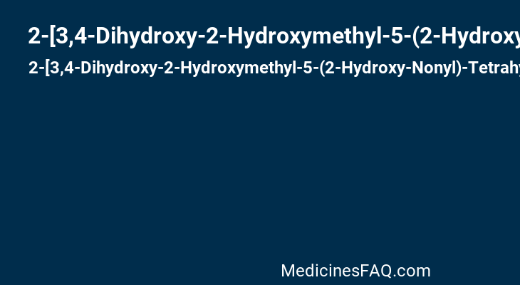 2-[3,4-Dihydroxy-2-Hydroxymethyl-5-(2-Hydroxy-Nonyl)-Tetrahydro-Furan-2-Yloxy]-6-Hydroxymethyl-Tetra Hydro-Pyran-3,4,5-Triol