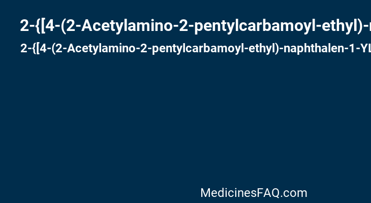 2-{[4-(2-Acetylamino-2-pentylcarbamoyl-ethyl)-naphthalen-1-YL]-oxalyl-amino}-benzoic acid