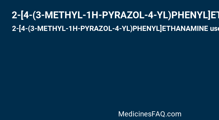 2-[4-(3-METHYL-1H-PYRAZOL-4-YL)PHENYL]ETHANAMINE