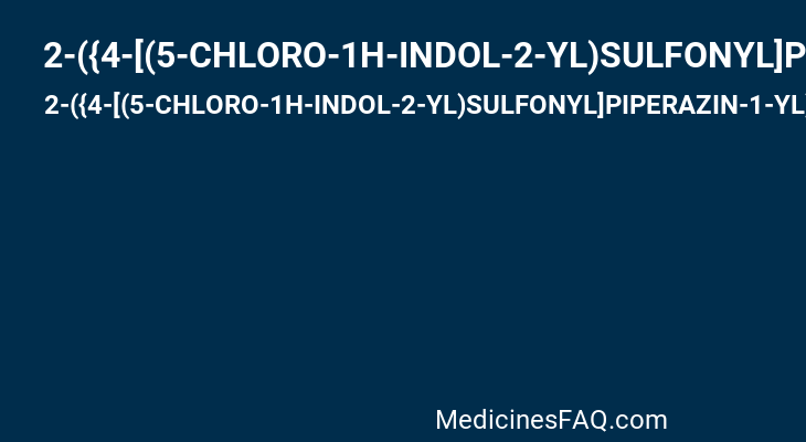 2-({4-[(5-CHLORO-1H-INDOL-2-YL)SULFONYL]PIPERAZIN-1-YL}CARBONYL)THIENO[3,2-B]PYRIDINE 4-OXIDE