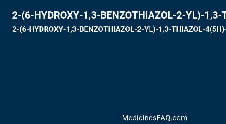 2-(6-HYDROXY-1,3-BENZOTHIAZOL-2-YL)-1,3-THIAZOL-4(5H)-ONE