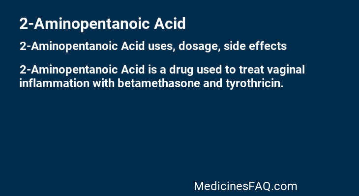 2-Aminopentanoic Acid